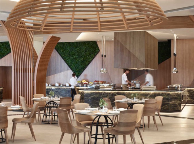 030_Mayia Exclusive Resort & Spa Main Restaurant Waterfront (2) - Rhodos - Schoene Aussichten Touristik